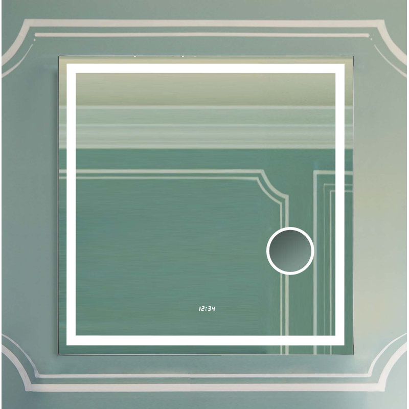 Electric With Clock Bathroom/Vanity Mirror & Reviews AllModern